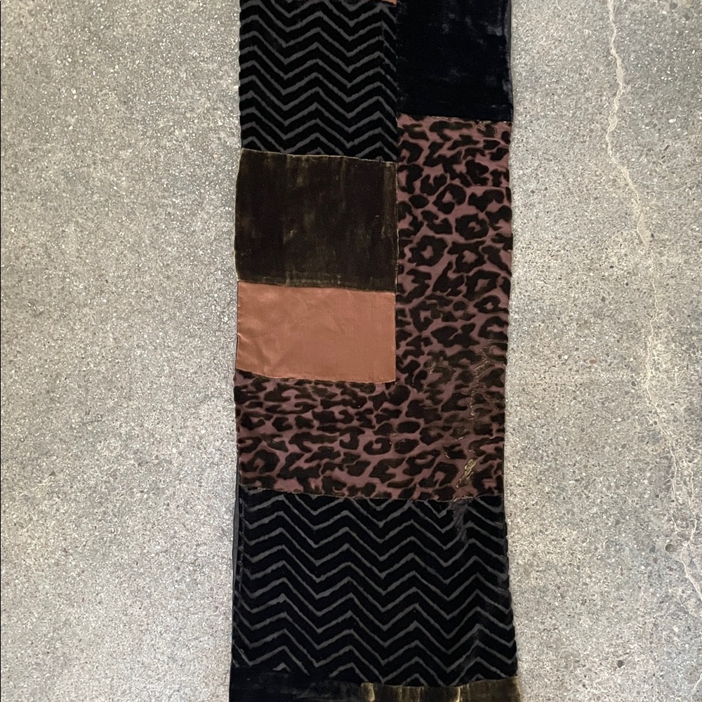 SUMMER TOMPKINS Patchwork Velvet Scarf